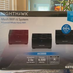 Nighthawk WiFi 6 Mesh System ** Router + 2 Satellites