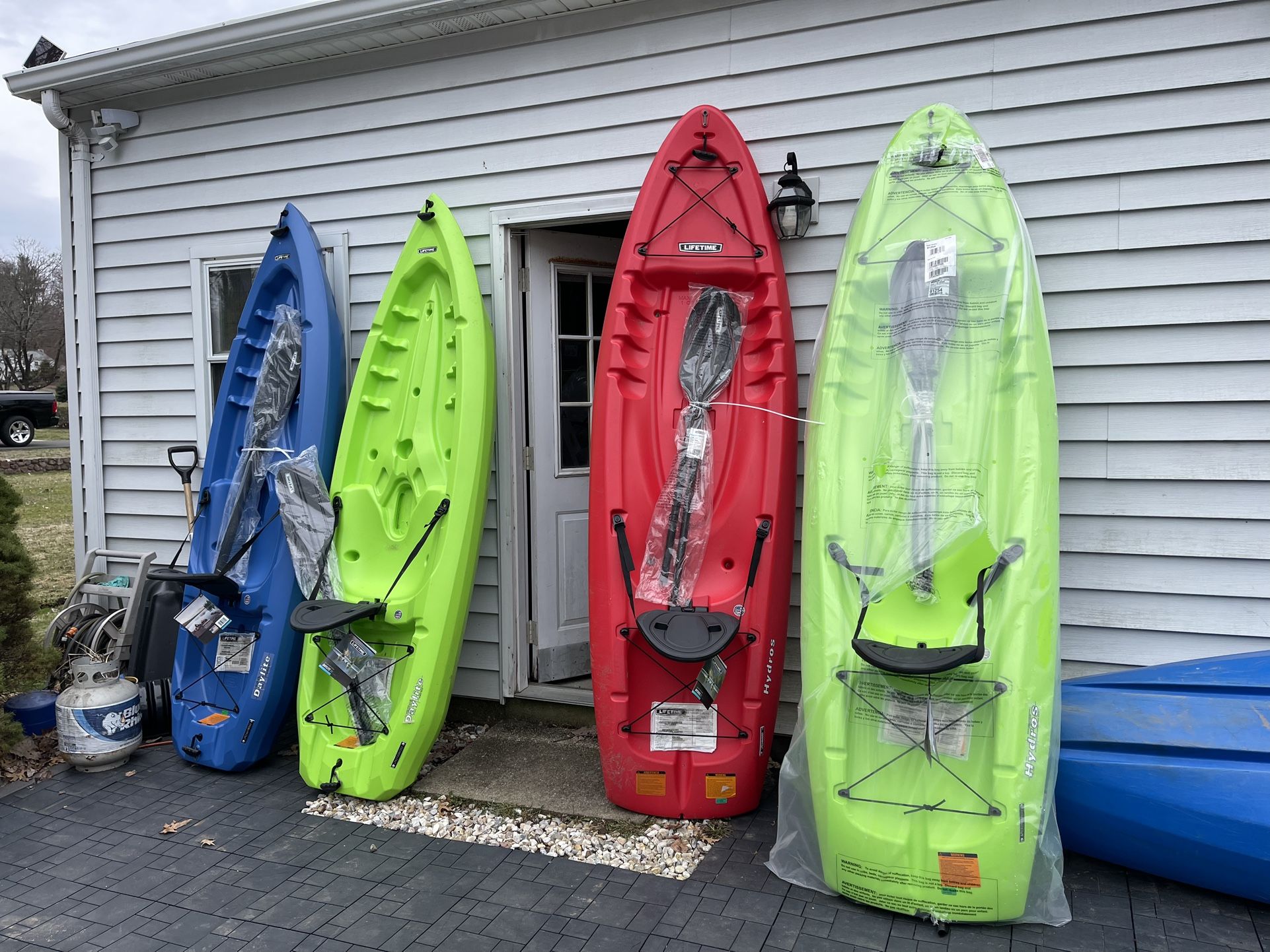 Lifetime Sit On Top 8ft Kayak With Paddle ( New ) 300 For Each