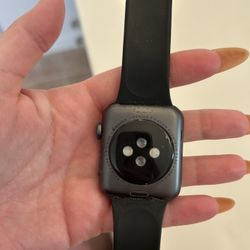 Apple Watch Series 3 (42mm) GPS — 100% Battery Health — Charger Stand + Protective Case Included