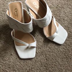 White Heels Size 6