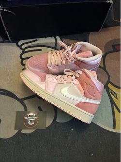 Jordan 1 mid digital pink Sz 6w