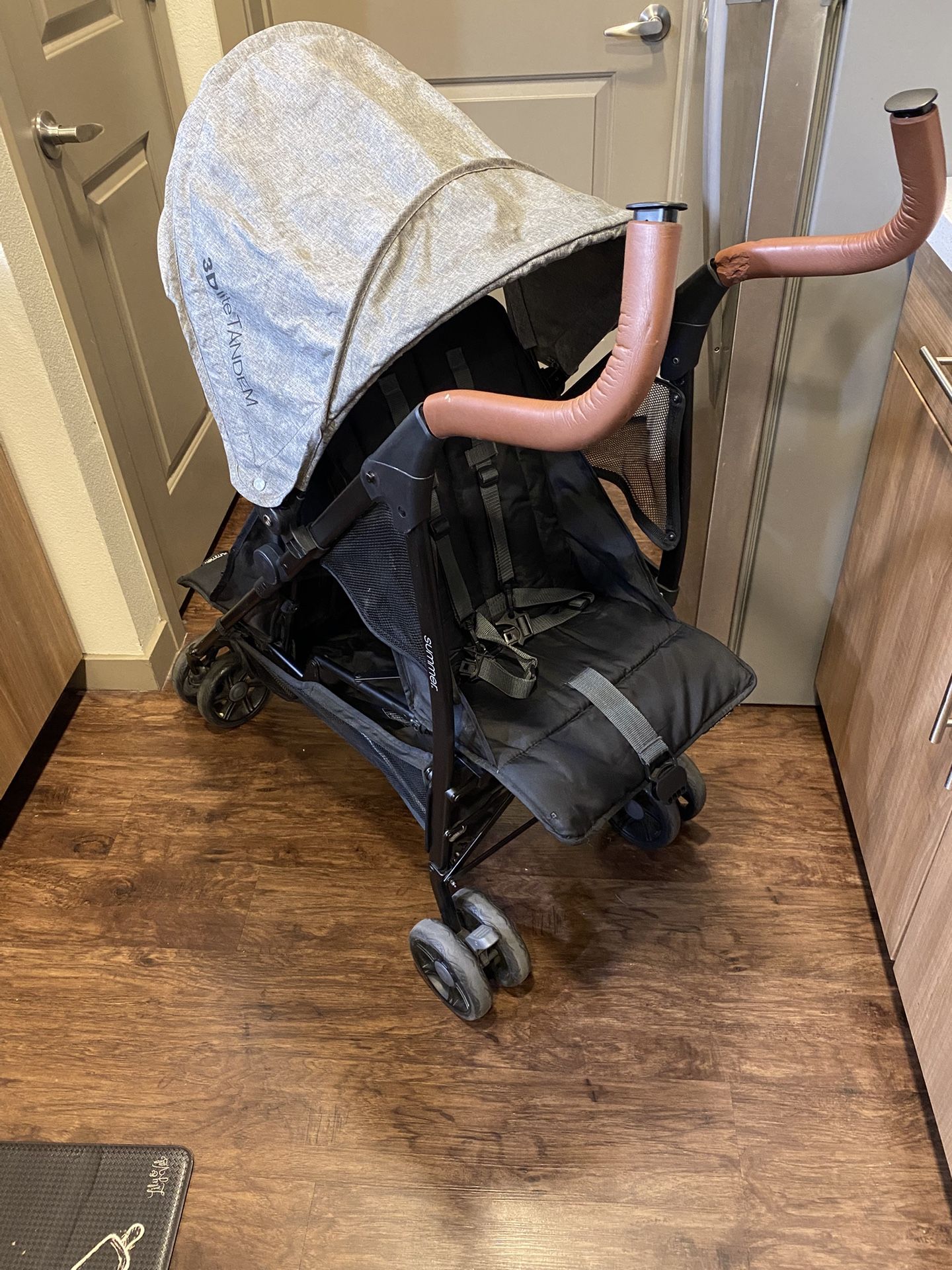 3Dlite Tandem Convenience Double Stroller