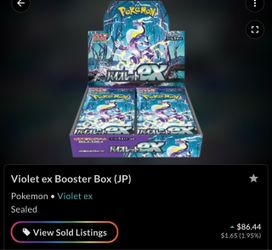 Pokémon Violet ex Booster Box Japanese
