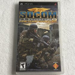 SOCOM U.S. Navy SEALs Fireteam Bravo 2 (Sony PSP, 2006) Complete CIB 