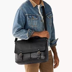 Fossil 100% Leather Messenger Bag 