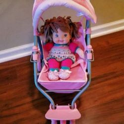 Corelle Doll Stroller And Doll