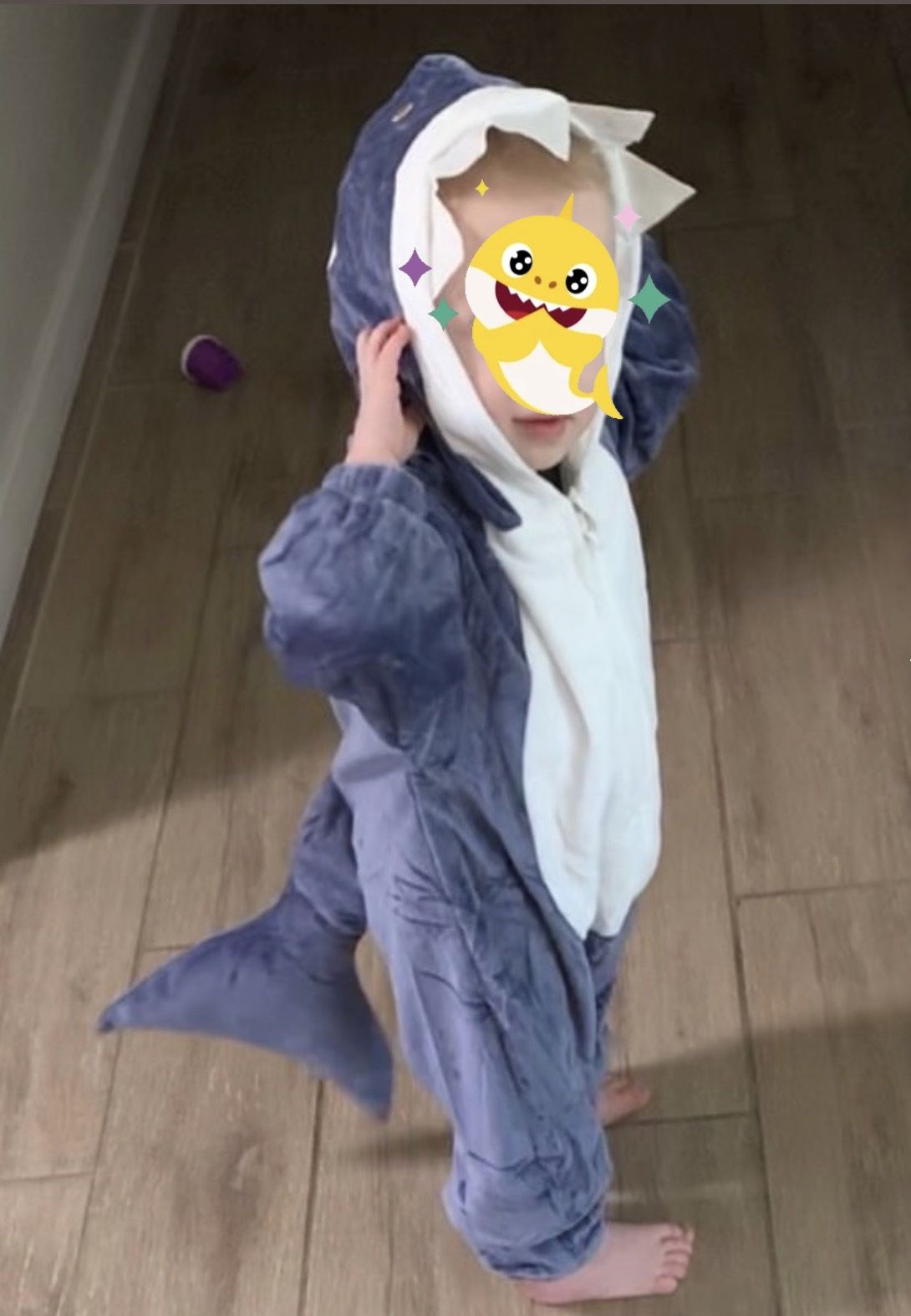Toddler shark plush Halloween costume