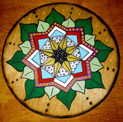 Handmade Floral Woodburn 