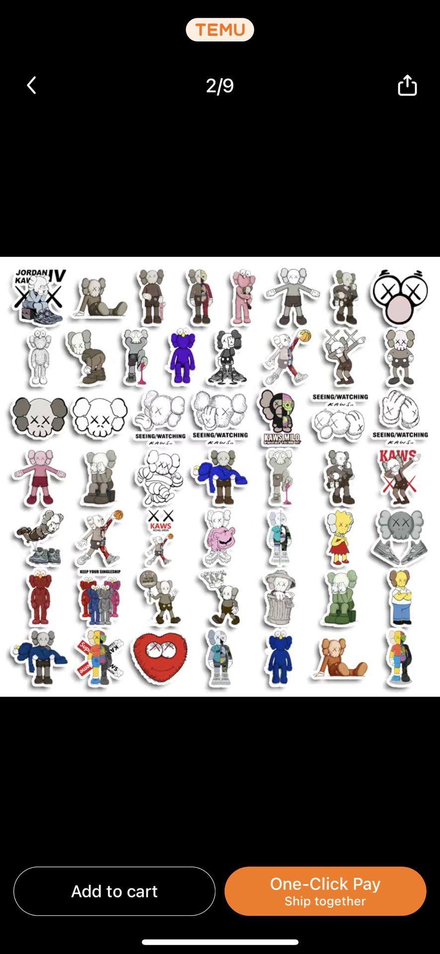 50 KAWS Stickers All Different Designs for Sale in The Bronx, NY
