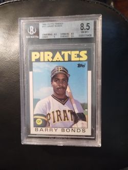 Barry Bonds Rookie Card Graded. 