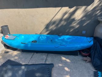 Blue Sit-On-Top Kayak