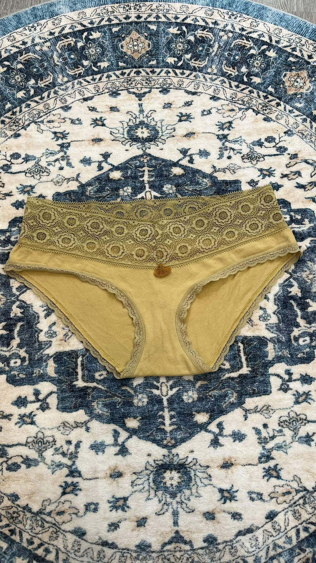 Aerie Women’s Small Stretch Solar Cotton Blend Lace Panties Low Rise