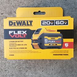 Dewalt 60v Flexvolt Battery 6.0 Ah Brand New 