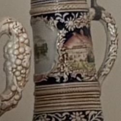 German Beer Stein With Lid