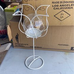 Candle Holder- Tall Flower