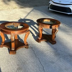 Solid Wood End Tables 