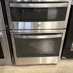 GE Profile 27” Stainless Steel Oven/Microwave Combo Electric Wall Oven