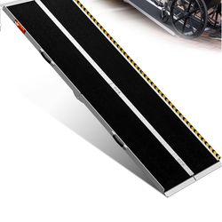 Like new ✅️  8feet Transport Wheelchair portable Ramp Aluminum Folding Handicap Ramp. Up to 600 lb weight Capacity