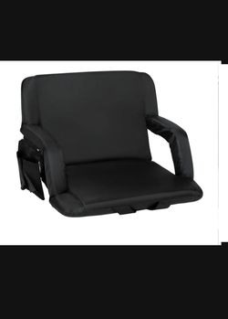 Lightweight Reclining Stadium Chair with Armrests