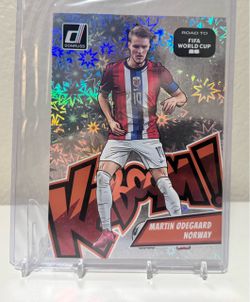 Martin Ødegaard Donruss Road to FIFA World Cup 26 Kaboom Card