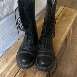 Grinder Men 14 Eye Boots UK 8 US 9 Euro 42 