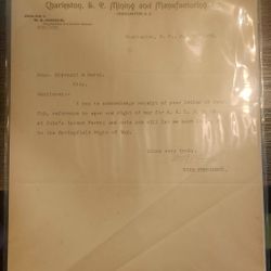 1905 Charleston, SC Mining & Manufacturing Co.