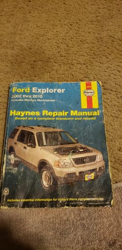 05 Explorer repair manual and battery cover