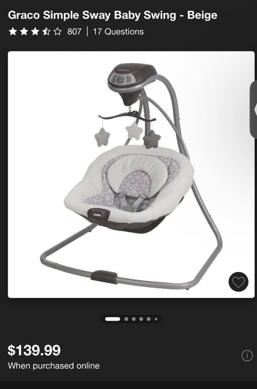 Graco swing