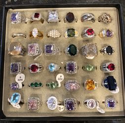 Sterling silver 925 rings. Size 6,7,8. All for 250