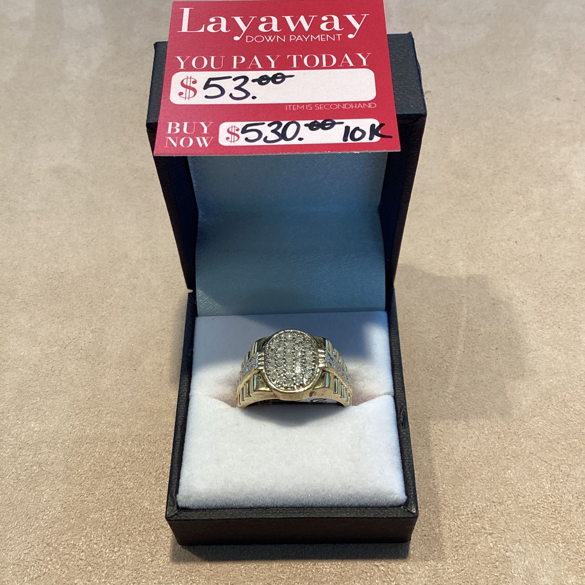 Men’s Diamond Ring 10k YG