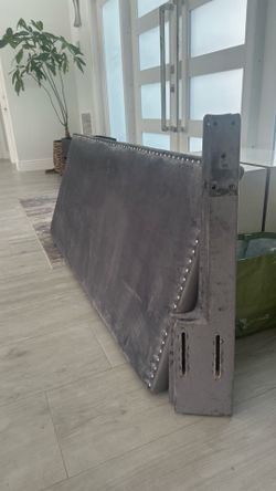 Grey queen headboard