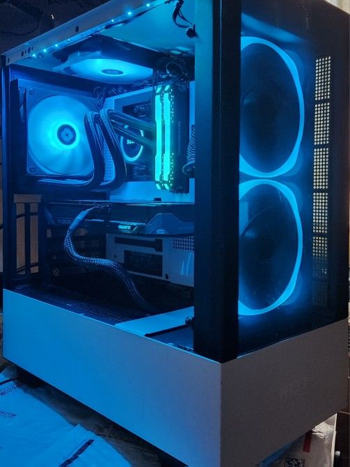 9060XT 16GB|R7 5800X|32 GB DDR4| 1 TB M.2 SSD| Liquid Cooled Gaming PC 1440p