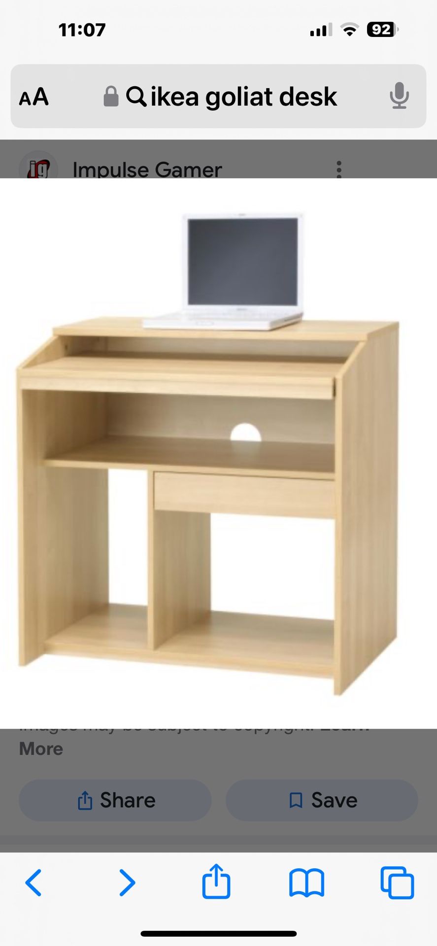 Ikea Goliat Computer Desk/Table