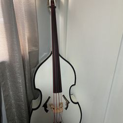 White Tololoche With Pickup
