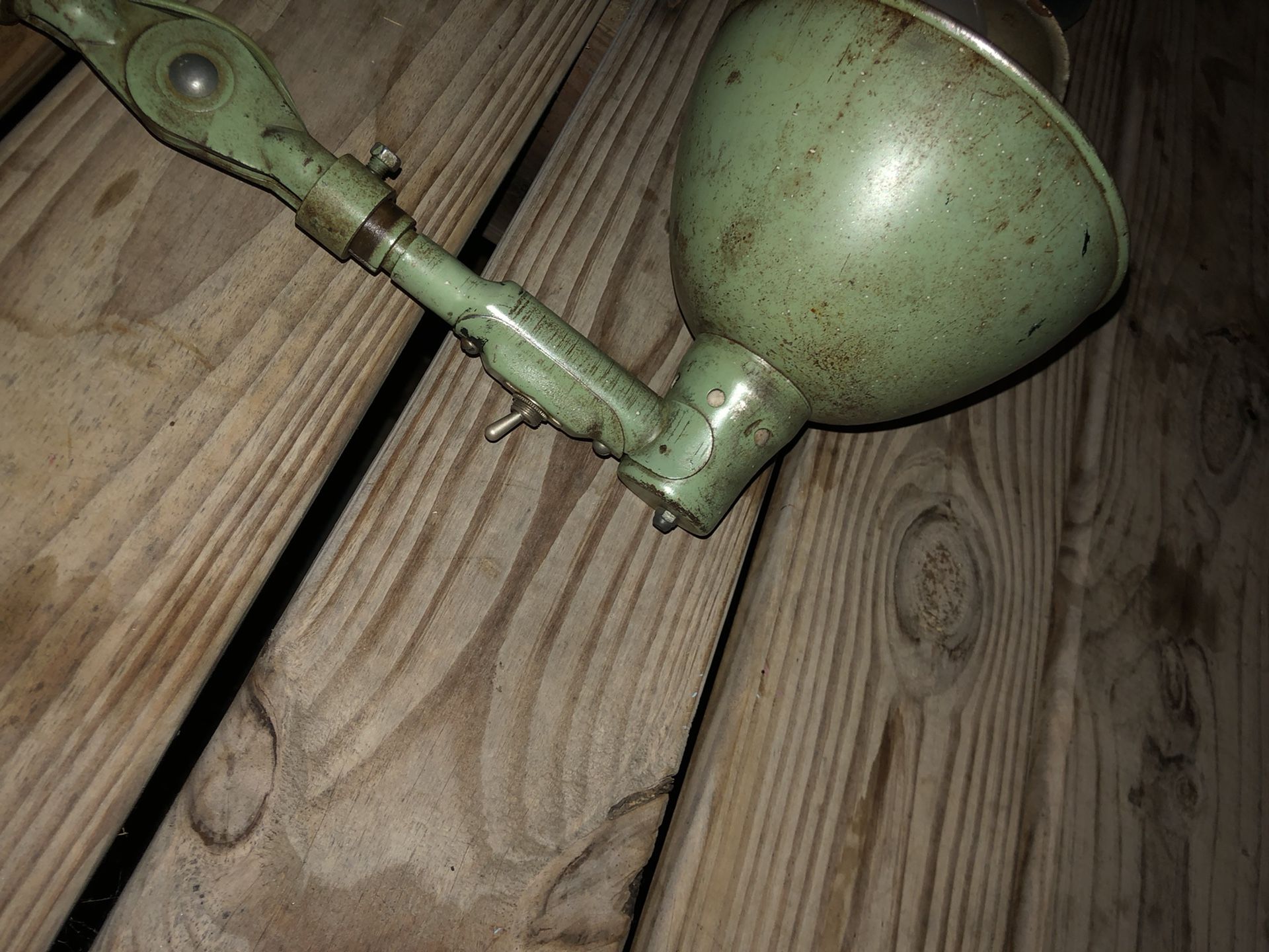 Vintage Work Bench Clamp On Lamps