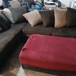 Sectional And Swivel Chair