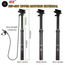 Dropper Seatpost MTB 125mm Travel 27.2/30.9/31.6mm/upper routing external