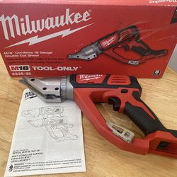 Milwaukee M18 Double Cut Shear 18 Gauge. Tool Only 