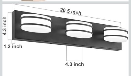 New 3 Color Temperature Dimmable Bathroom Light