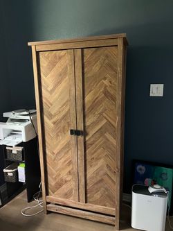 Modern and Spacious Wood Armoire