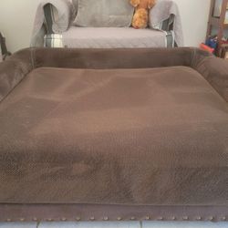 Enchanted Home Pet Ultra-Plush Outlaw Pet Sofa in Brown