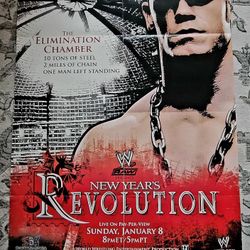 John Cena New Years Revolution PPV Poster 27x40