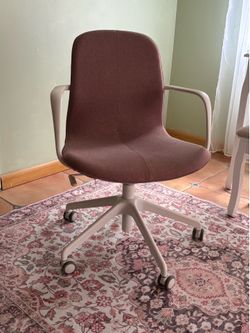 Pink ikea langfjall home office chair