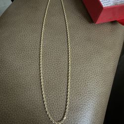 2.5MM Gold Rope Chain Jacoje Diamond Cut