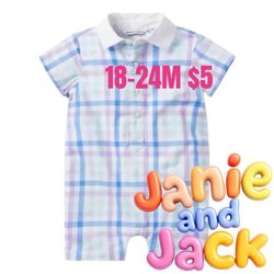 Janie and Jack romper boys great condition size 18-24 months ❤️❤️❤️M18 042426