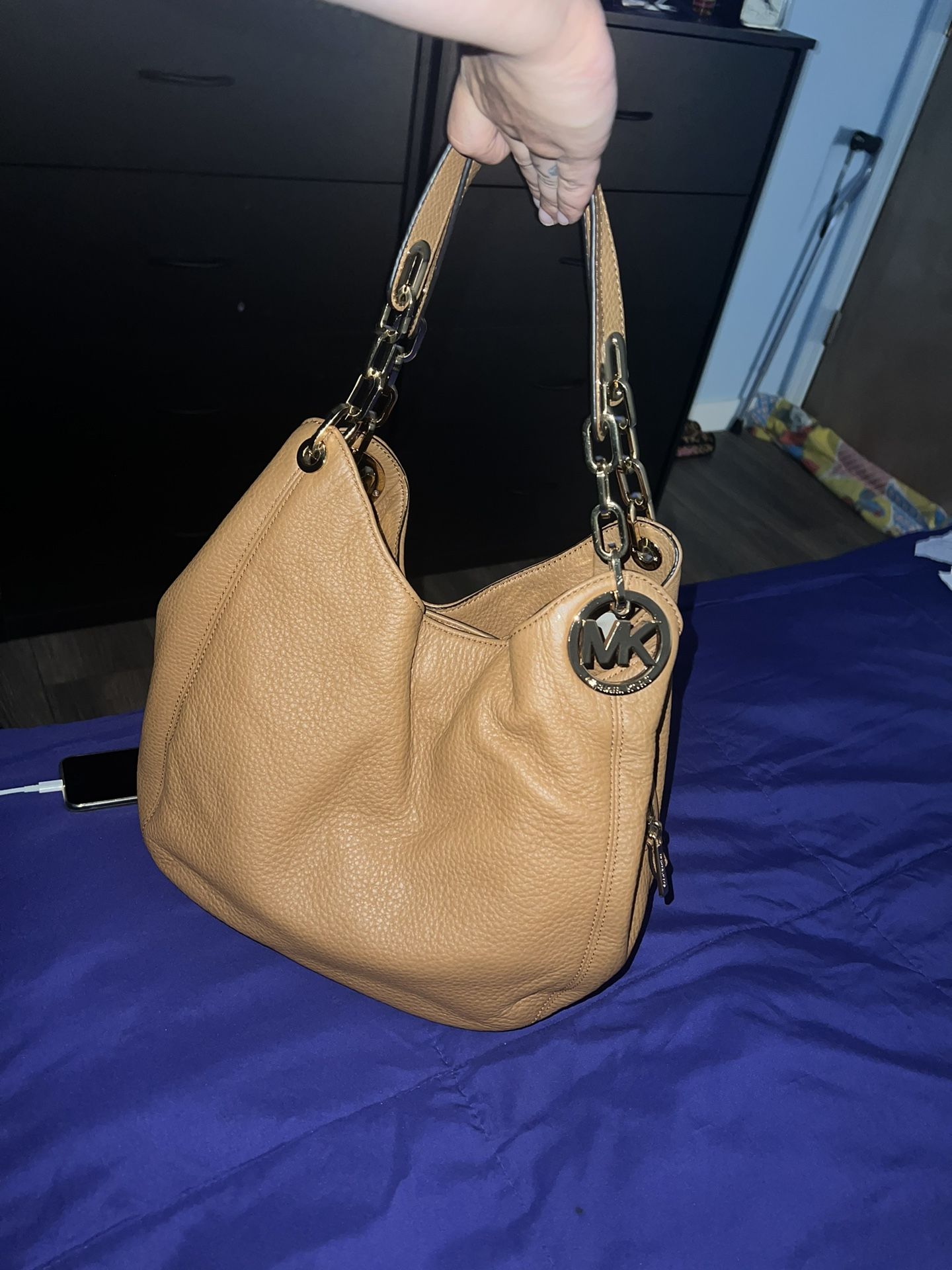 Michael Kors NEVER USED Brown Large Shoulder Purse