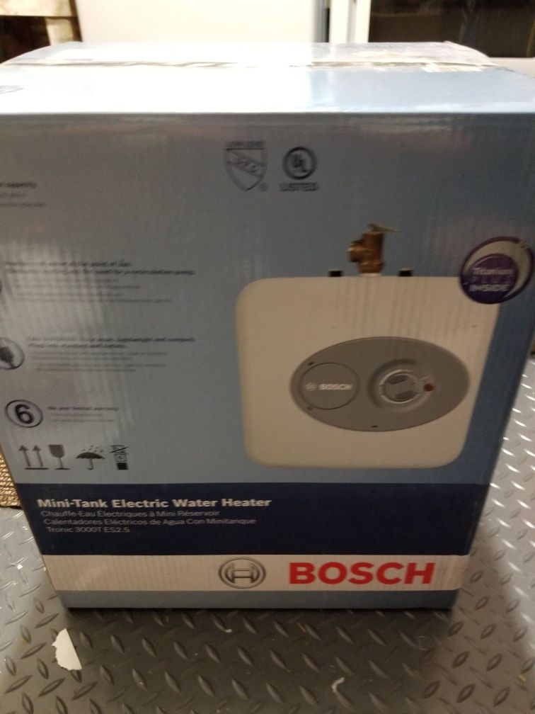 Bosch Mini Electric Water Heater 2.5 Gallons