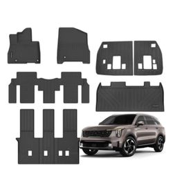 Kia Telluride All-Weather Floor Mats for 2026 2025 Kia Carnival