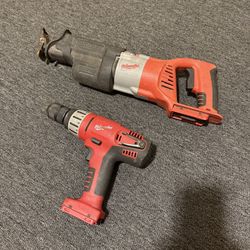 Milwaukee V28 Heavy Duty Tools $80 Pair