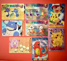 Pokémon Card Stickers Vitnage 1996